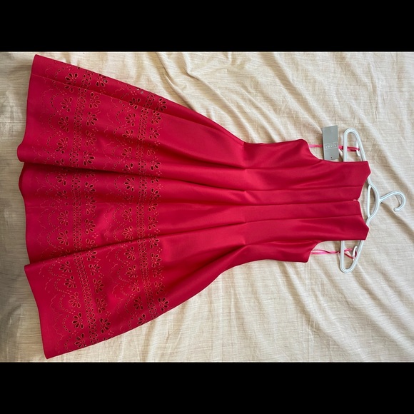 Laura Petites Bright Pink Party Dress - Picture 2 of 13